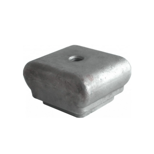 Socle de raccordement embasé carré - Soudable et galvanisable