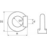 ÉCROUS À ANNEAU EN INOX A4 – TYPE DIN 582 – DE M6 À M20