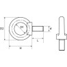 VIS À ANNEAU EN INOX A4 – TYPE DIN 580 – DE M6 À M24