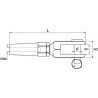 EMBOUT À CHAPE SERTISSAGE MANUEL EN INOX A4 – POUR CÂBLES DE 3 MM À 8