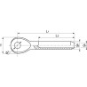 EMBOUT À ŒIL À SERTIR EN INOX A4 – POUR CÂBLES DE 2,5 MM À 12 MM