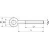 VIS À ŒIL POUR TENDEUR EN INOX A2 – DISPONIBLE DE 6X55 MM À 12X74 MM