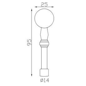 BOULE ACIER ESTAMPE AVEC SUPPORT FER FORGE - www.esse.fr