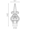 FER DE LANCE POINTE ACIER FORGÉ BARREAU ROND - www.esse.fr