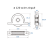 ROUE V SUPPORT ZINGUÉ OU INOX PORTAIL COULISSANT - www.esse.fr