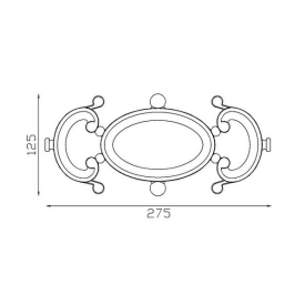 FRISE DOUBLE FACE FONTE APPUI FENÊTRE GARDE-CORPS U0260