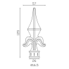 FER DE LANCE POINTE ACIER FORGÉ BARREAU TUBE ROND - www.esse.fr