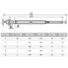 RIDOIR À CHAPE FIXE SOUDÉE + EMBOUT À SERTIR EN INOX A4 – DE 5 MM À 12