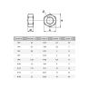 ÉCROUS HEXAGONAUX EN NYLON 6.6 - TYPE DIN 934