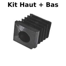 KIT HAUT + BAS EMBOUTS NYLON Ø20 MM POUR KIT PIVOT