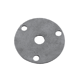 Platine de fixation ronde acier Ø100 mm - 4 trous | Qualité pro